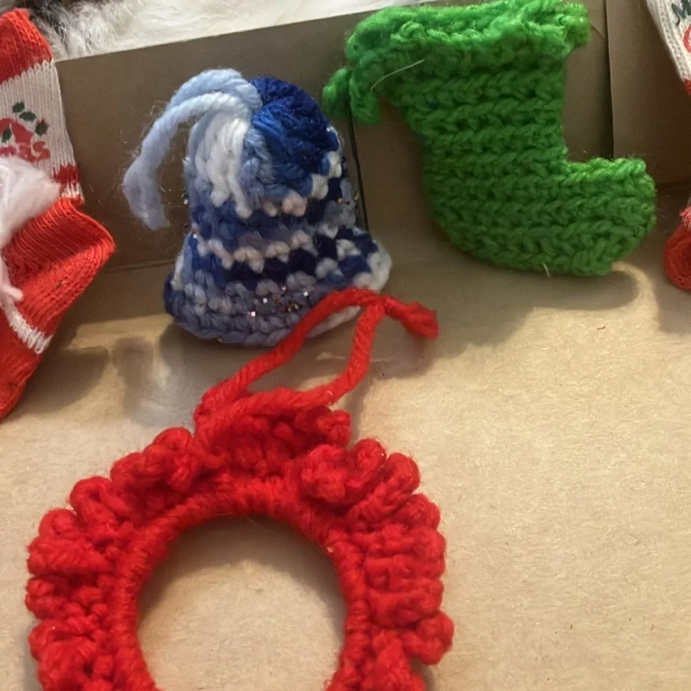 FINAL MARKDOWN Lot of handcrafted Christmas ornaments